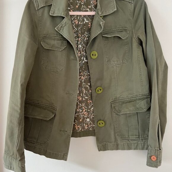Vintage Army Green Jacket - Size M - Picture 2 of 7